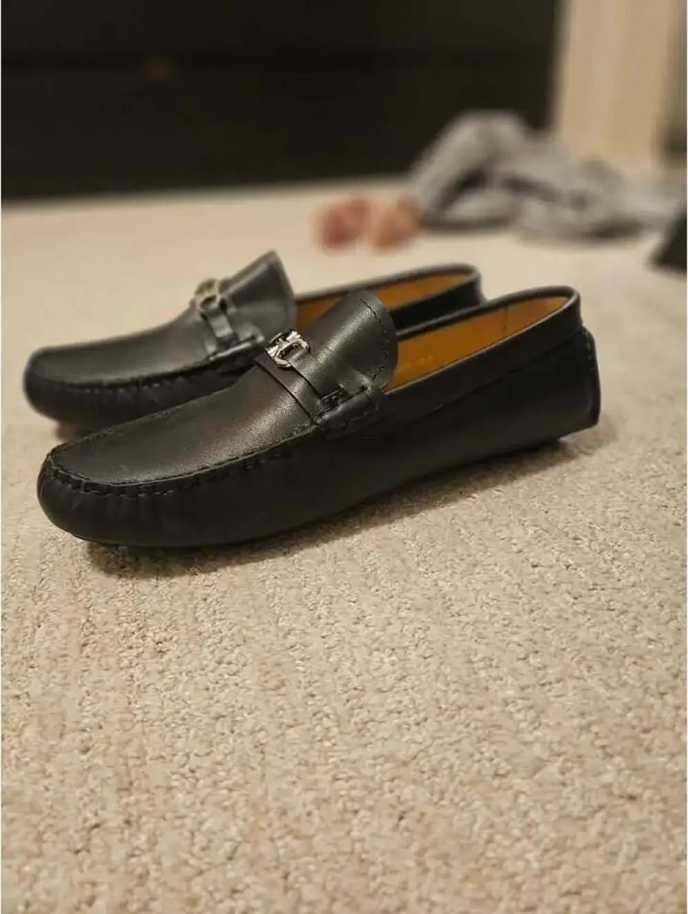 Salvatore Ferragamo Driving Loafers, Size 9